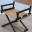 1950s McGuire bamboo and leather director's chair. Chaise metteur en scène McGuire bambou cuir 1950. McGuire Regiestuhl Bambus Leder 1950er.