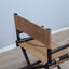 1950s McGuire bamboo and leather director's chair. Chaise metteur en scène McGuire bambou cuir 1950. McGuire Regiestuhl Bambus Leder 1950er.