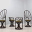 Set of McGuire vintage rattan chairs 1970s