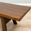 1970s brutalist solid walnut bench by Giovanni Michelucci. Panca noce massello vintage. Banc en noyer massif. 1970er Nussbaum Bank.