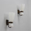Mid-century brass and glass sconces by STILNOVO 