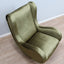 1950s Italian armchair Senior Zanuso style green velvet