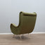 1950s Italian armchair Senior Zanuso style green velvet