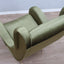 1950s Italian armchair Senior Zanuso style green velvet