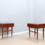 Mid century Italian design teak bed tables / nightstands, set of 2
