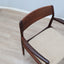 Set of 6 1960s Niels Otto Møller Danish solid teak dining chairs in off-white bouclé fabric. Set 6 sedie teak danesi anni 60 bouclé.