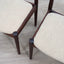 Set of 6 1960s Niels Otto Møller Danish solid teak dining chairs in off-white bouclé fabric. Set 6 sedie teak danesi anni 60 bouclé.