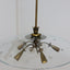 Mid-Century brass and glass chandelier Pietro Chiesa 1940s
