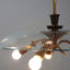 Mid-Century brass and glass chandelier Pietro Chiesa 1940s