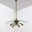 Mid-Century brass and glass chandelier Pietro Chiesa 1940s