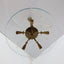 Mid-Century brass and glass chandelier Pietro Chiesa 1940s