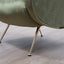 Pair of 1950s Senior Zanuso style Green Velvet Armchairs Poltrone anni 50 Grüne Zanuso Sessel Fauteuils Italian Mid-Century