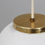 Mid century STILNOVO pendant globe lamp 1950s