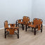 Pair of 1960s Tito Agnoli lounge chairs in restored Italian leather. Design vintage anni 60 cuoio. Cuir vintage italien. Sessel Leder. Butacas cuero.