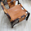 This original set of 1960s lounge chairs, designed by Tito Agnoli bamboo and leather arcmhair, lounge chair Bonacina vintage Fauteuils en bambou et cuir..