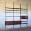Mid century teak bookshelf wall unit 1950s