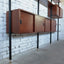 Mid century teak bookshelf wall unit 1950s