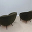 Mid century bouclè egg armchairs 1950s