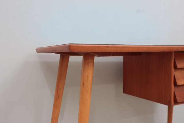 Mid-century wood and formica desk 1960s