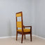 Mid century high back chair Italy 1950s