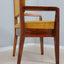 Mid century high back chair Italy 1950s