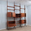 Mid century teak modular bookcase AV Arredamenti 1960s