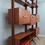 Mid century teak modular bookcase AV Arredamenti 1960s