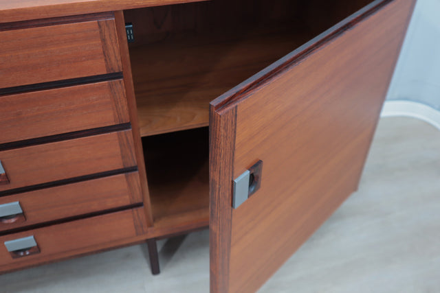 Mid century Italian design teak sideboard 1950s