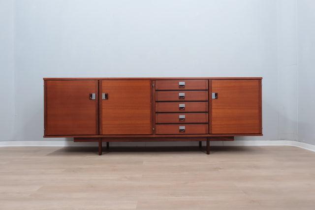 Mid century Italian design teak sideboard 1950s