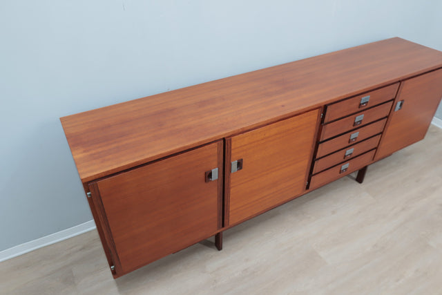 Mid century Italian design teak sideboard 1950s