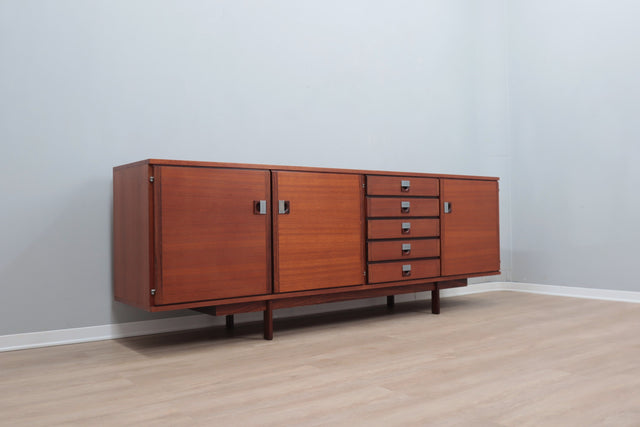 Mid century Italian design teak sideboard 1950s