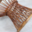 1950s Italian Franco Albini for Vittorio Bonacina woven rattan and bamboo round glass coffee table basse ronde en rotin et bambou