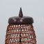 Mid century scandinavian tripode rattan floor lamp 1950s