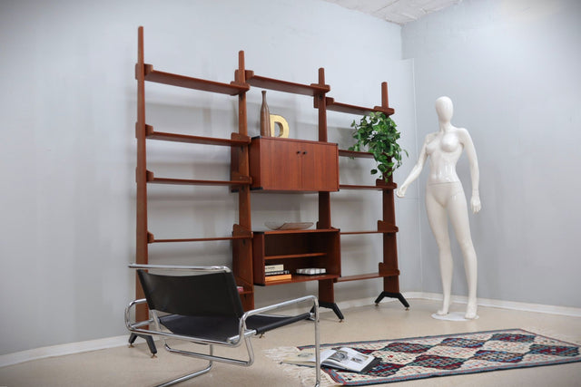 Mid century teak bookcase / shelves AV Arredamenti 1960s