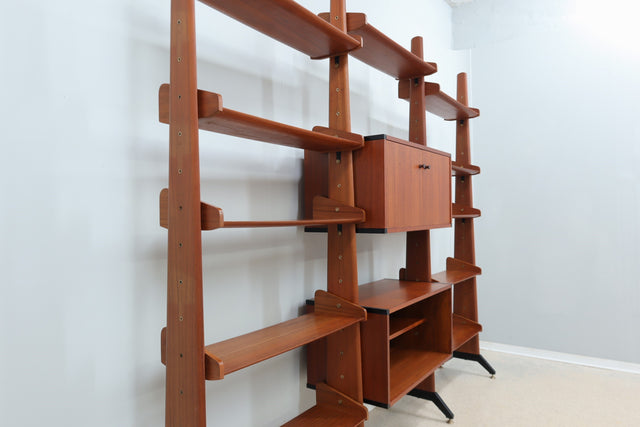 Mid century teak bookcase / shelves AV Arredamenti 1960s