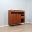 Restored 1960s Italian Teak Highboard: vintage buffet italiano in teak con piedi in ottone, Mid-Century Teak Schrank, aparador años 60, enfilade.