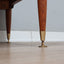Restored 1960s Italian Teak Highboard: vintage buffet italiano in teak con piedi in ottone, Mid-Century Teak Schrank, aparador años 60, enfilade.