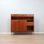 Restored 1960s Italian Teak Highboard: vintage buffet italiano in teak con piedi in ottone, Mid-Century Teak Schrank, aparador años 60, enfilade.