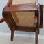 Mid century teak wood and Vienna straw armchair 1950s