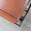 Mid century roll-top shutter teak desk F.lli Proserpio 1960s