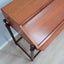 Mid century roll-top shutter teak desk F.lli Proserpio 1960s