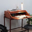 Mid century roll-top teak desk F.lli Proserpio 1960s