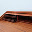 Mid century roll-top shutter teak desk F.lli Proserpio 1960s