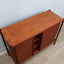 F.lli Proserpio teak sideboard: Mobile anni 50 grissinato, tambour doors cabinet, Mid-century italienisches Design, aparador teca, buffet vintage.