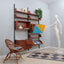 Mid century modular wall teak bookcase  1950s