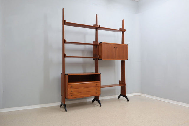 Mid century teak bookcase / shelves AV Arredamenti 1950s