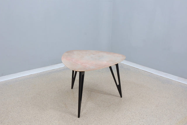 Mid century tripode marble coffee table 1950s