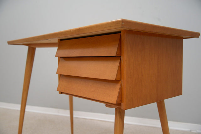 Mid century wood and formica desk 1960s
