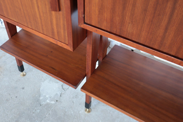 Elegant mid-century Italian Wall Unit & Bookcase, 1950s