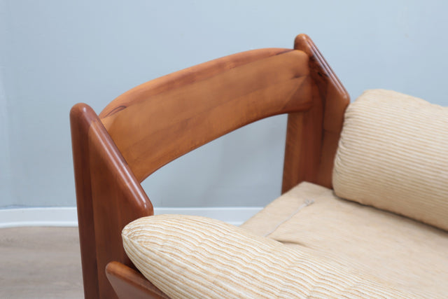 Pair of vintage walnut armchairs MOBIL GIRGI 1970s